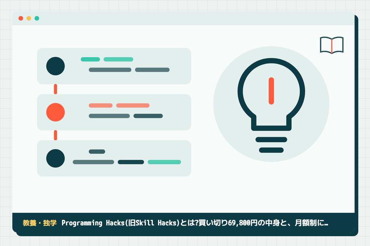 programming-hacksの記事のアイキャッチ(エディタ画面とカテゴリの図柄)
